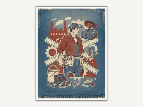 americana lunch pail artwork