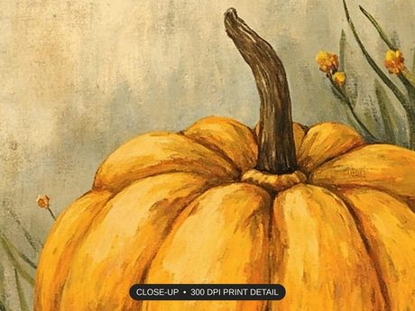 Close up of the Halloween print detail at 300 DPI print resolution