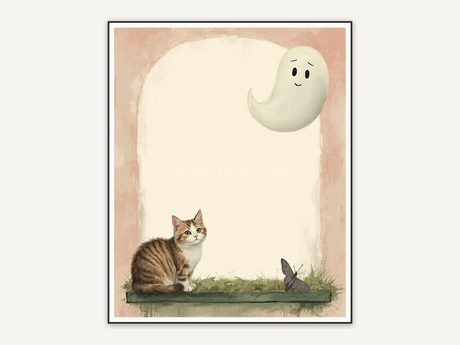 Halloween printable wall art design from the 118 print bundle shown framed