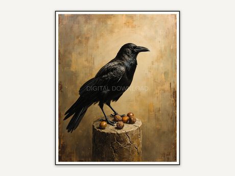 Halloween printable wall art design from the 120 print bundle shown framed