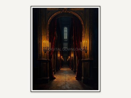 Halloween printable wall art design from the 120 print bundle shown framed