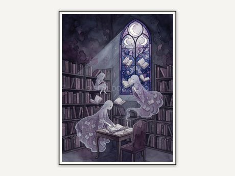 hidden alcove with moonlit spirits