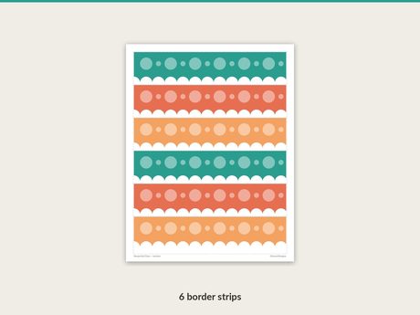 Respectful Class scalloped bulletin board border strips