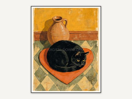 Halloween printable wall art design from the 120 print bundle shown framed