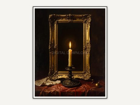 Halloween printable wall art design from the 120 print bundle shown framed