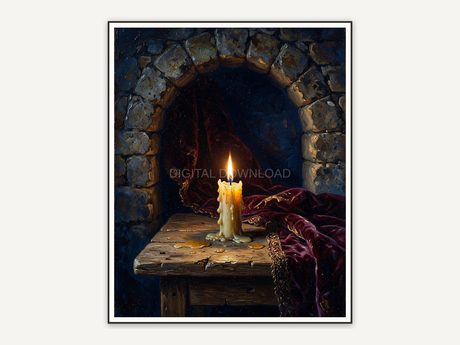 Halloween printable wall art design from the 120 print bundle shown framed