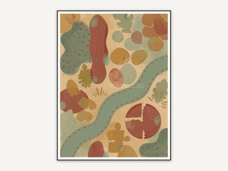 Warm neutral boho shape seven