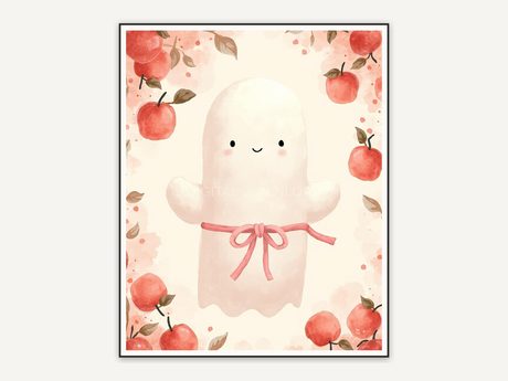 Halloween printable wall art design from the 120 print bundle shown framed