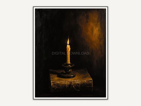 Halloween printable wall art design from the 120 print bundle shown framed