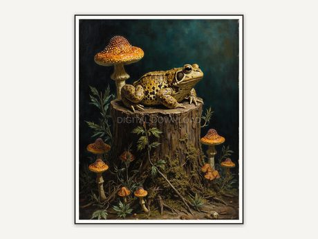 Halloween printable wall art design from the 120 print bundle shown framed