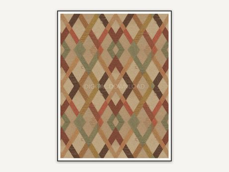 woven diamond pattern print